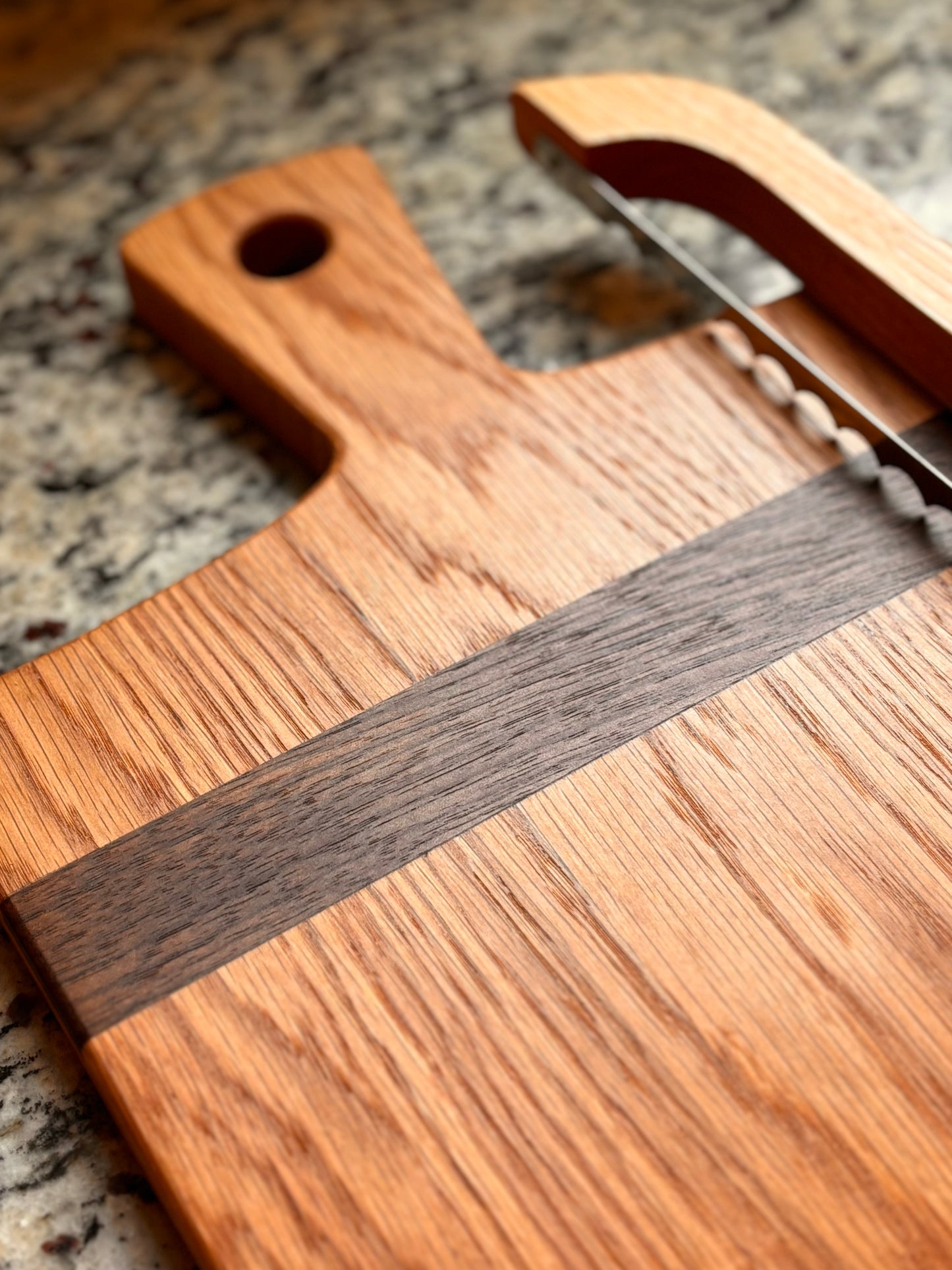 Walnut & Oak Artisan Cutting Board