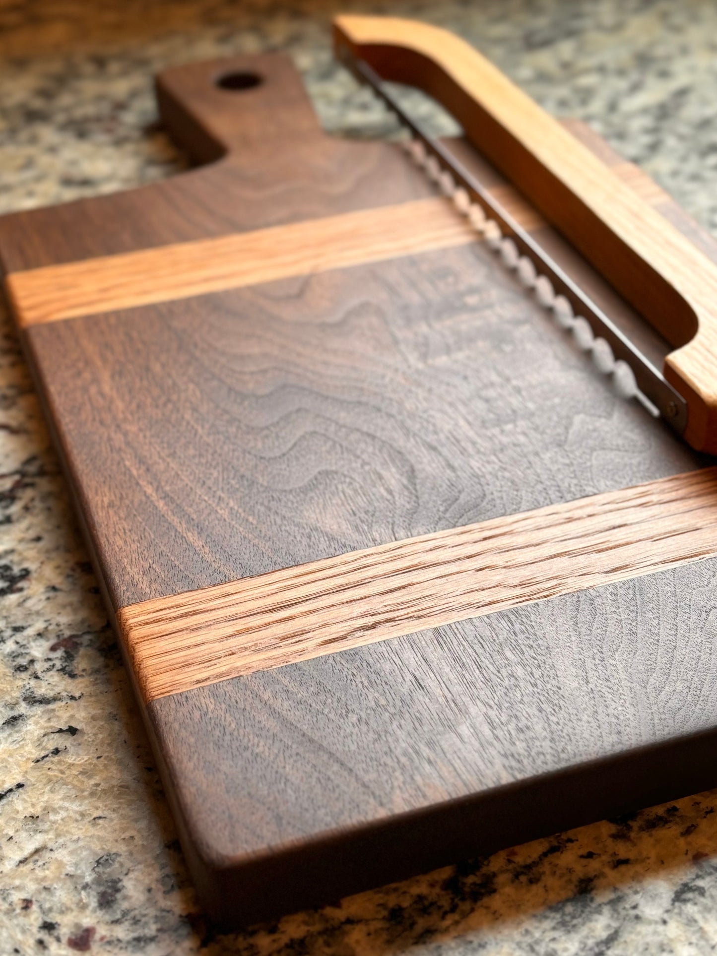 Walnut & Oak Artisan Cutting Board